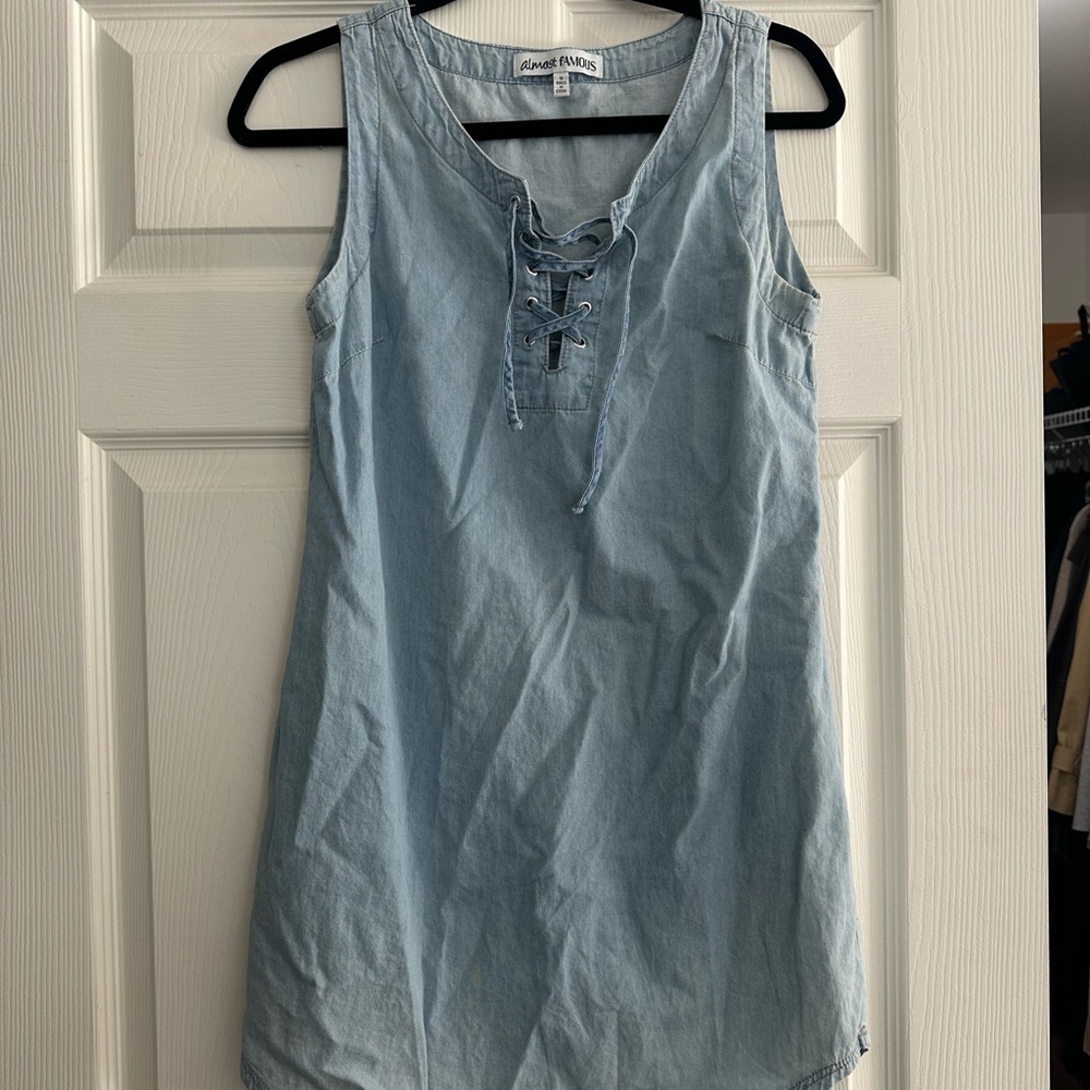 Casual Denim Blue Dress